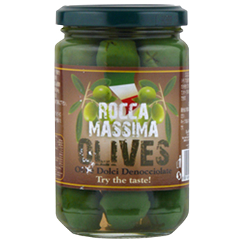 【FOOD de WINE】ラ･ロッカ オリーブ小粒種なし 300g / アイランドフーズ(LA ROCCA MASSIMA OLIVES)